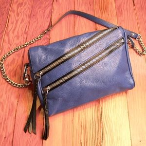 OrYANY | Skylar | Double Zipper Crossbody Bag | Blue